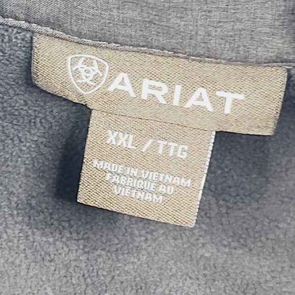 Ariat Men's Brown Vernon 2 Heather Mock Neck Classic Basic Jacket Size XXL - Picture 15 of 16